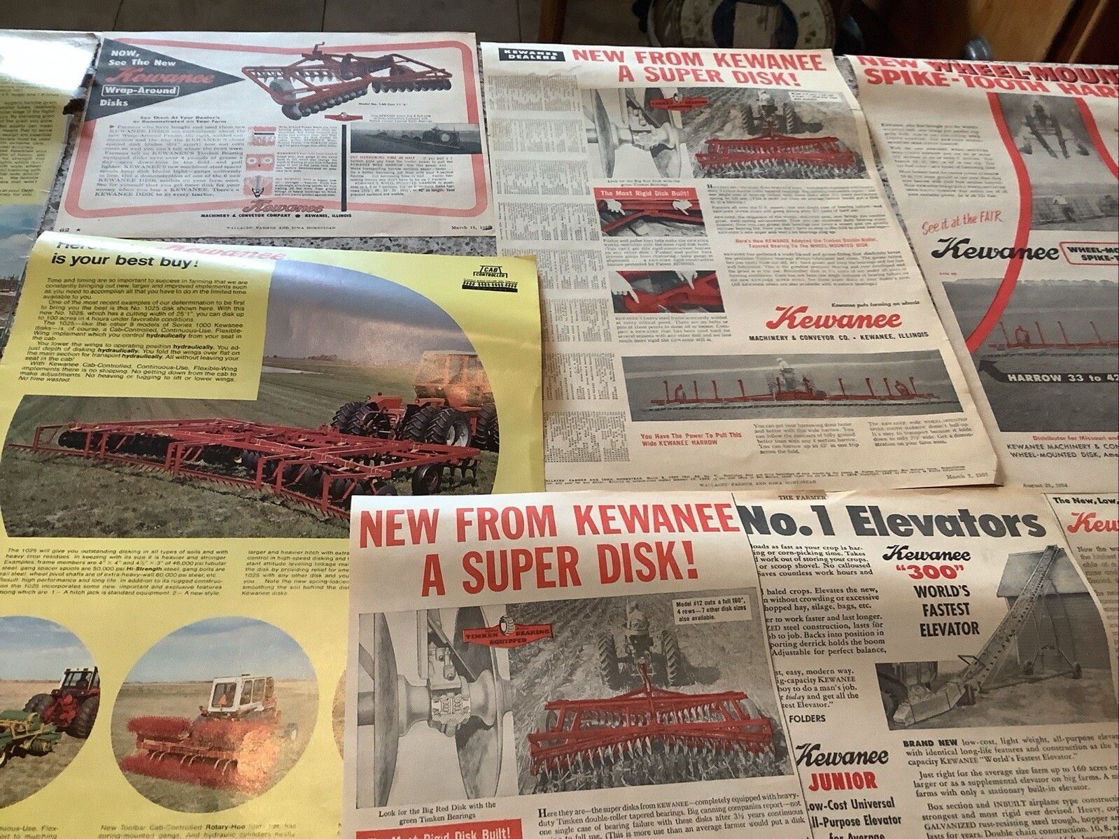 Lot 18 Kewanee Farming Agricultural Advertisement Tractor Farm Print Ads 1950-70