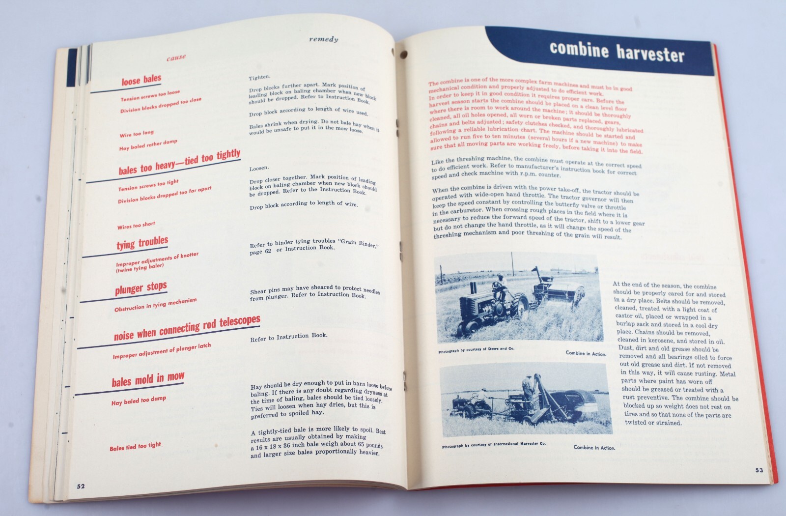 Vintage 1947 Esso Farm Equipment Good Care Counts Booklet Maintenance Manual