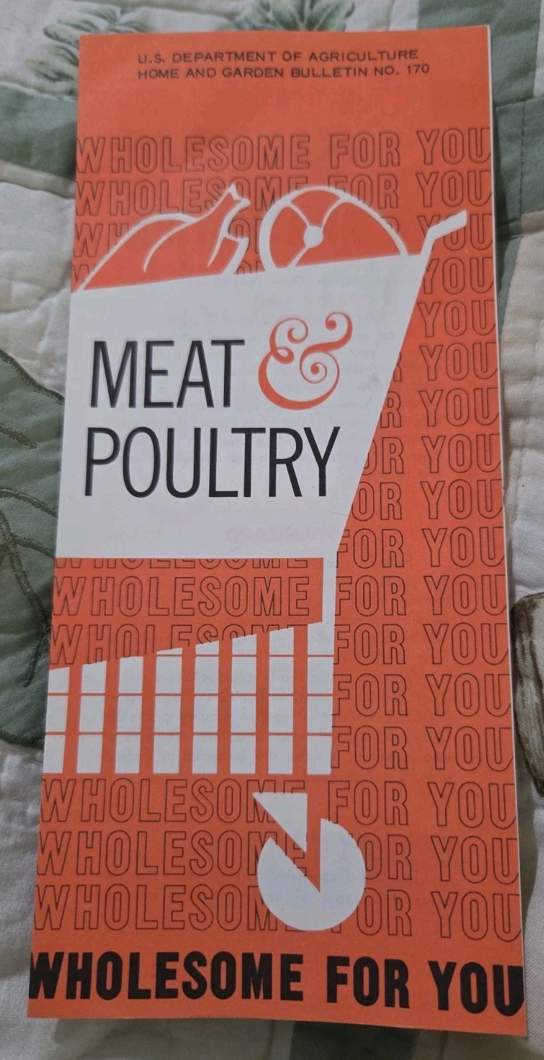 Meat & Poultry brochure published by the U.S. Department of Agriculture 1969