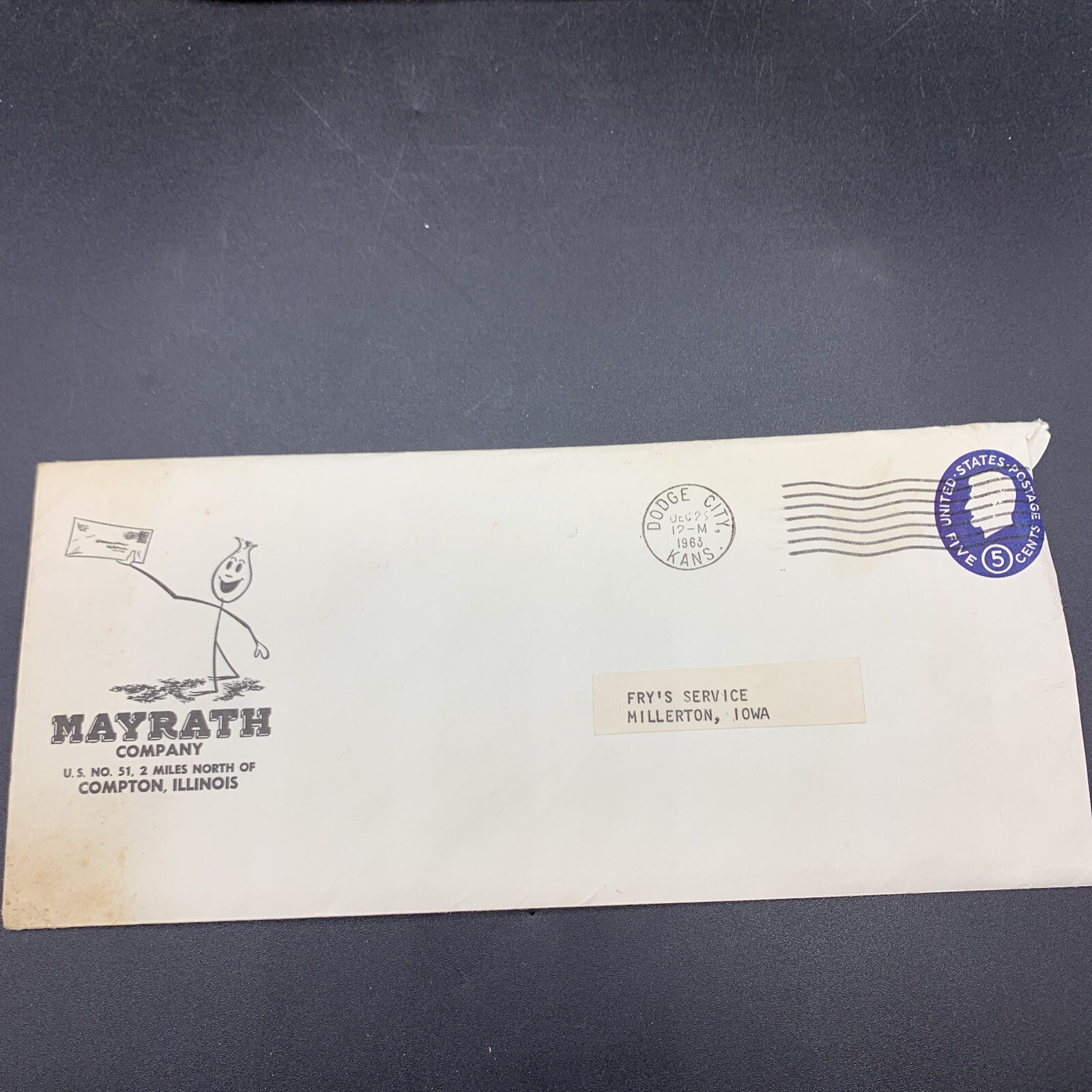 1962 Mayrath Bale Movers-Augers-Elevators Sales Brochure/Price List/Envelope