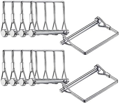 10 Pcs 5/16x4in Trailer Coupler Pin Heavy Duty Wire Lock Pin Secure Towing Hi…