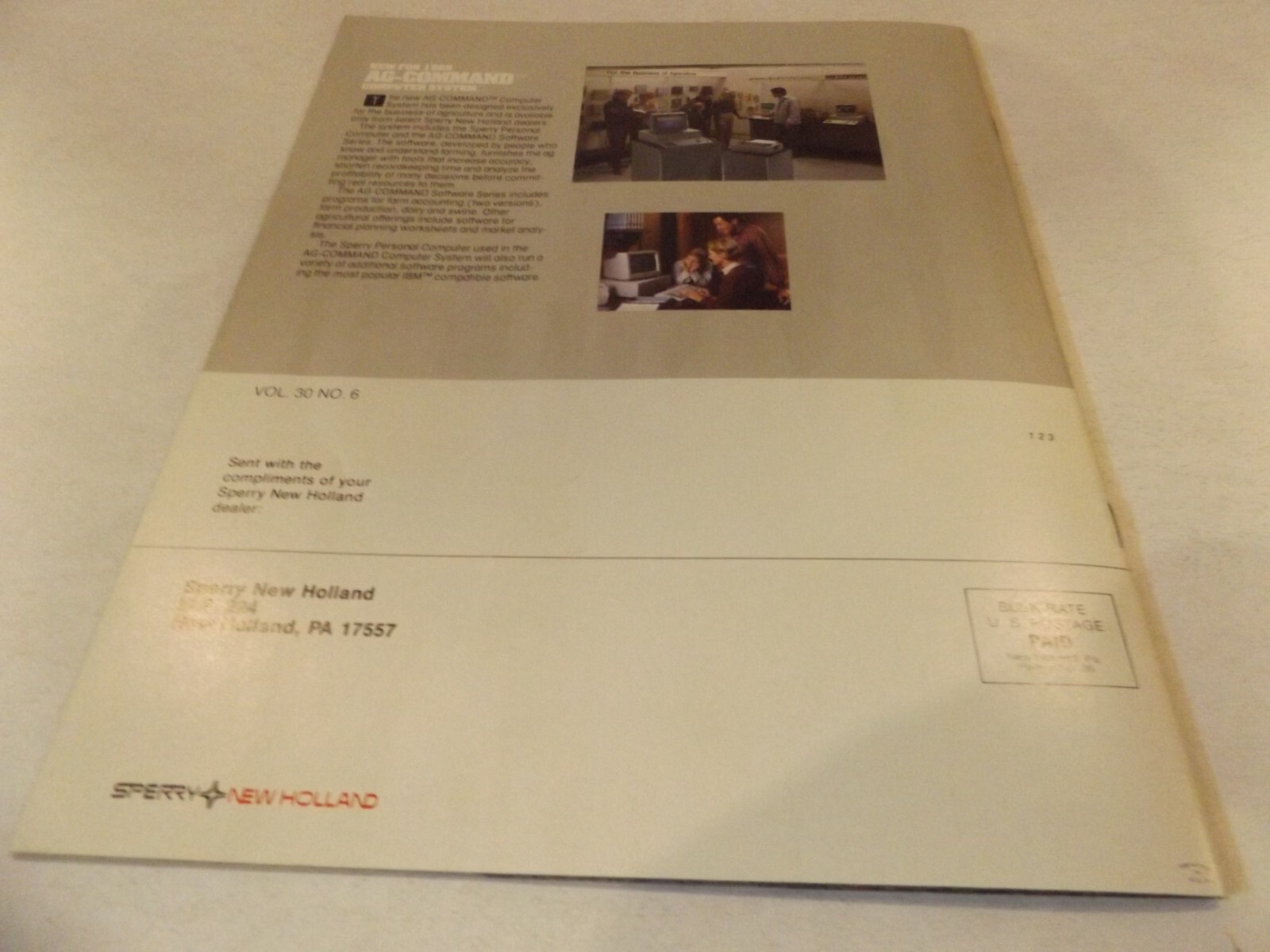 SPERRY NEW HOLLAND EQUIPMENT BUYER&rsquo;S GUIDE 85, LIT # 123