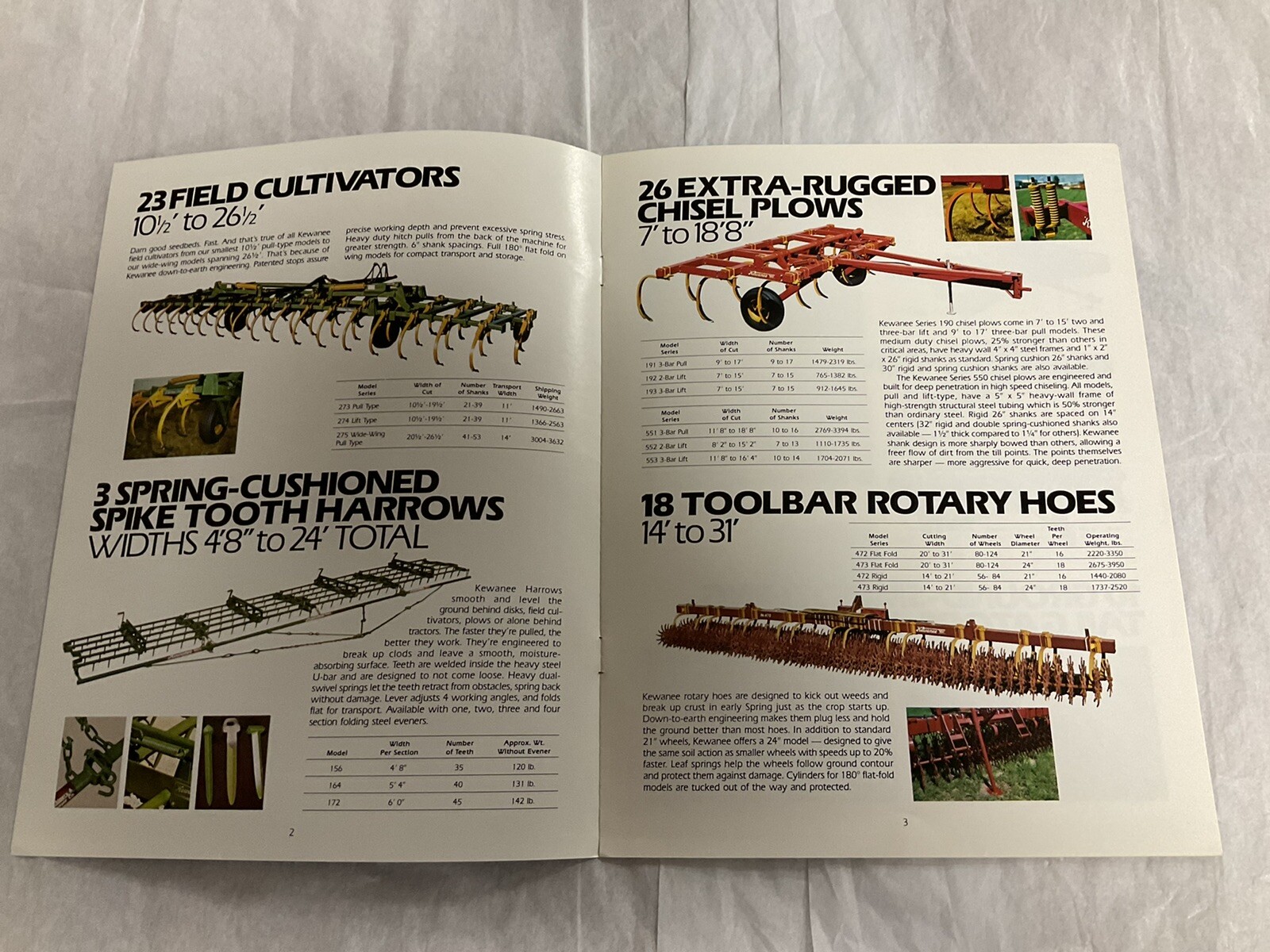 Kewanee Tillage Brochure