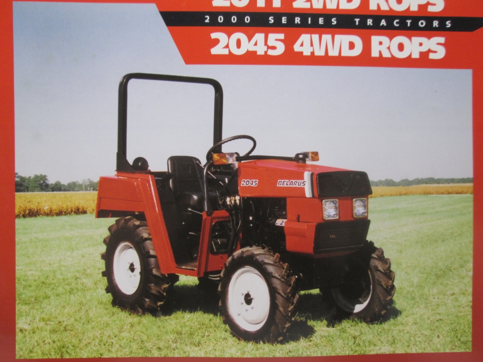 Belarus 2000 Series Tractors Brochure Specifications 2011 2WD Rops 2045 4WD 1996