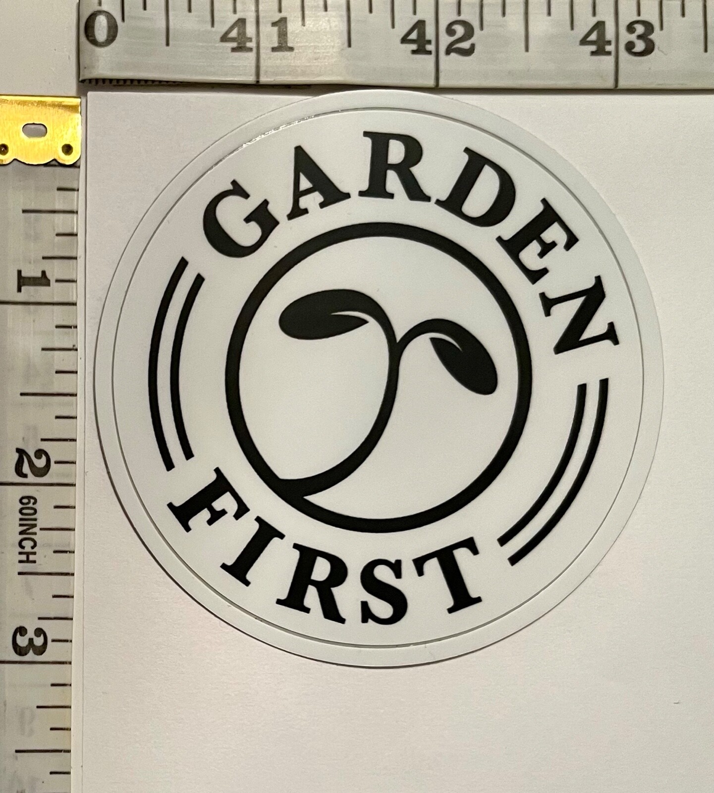 GARDEN FIRST Vinyl Sticker – Oregon, USA Cannabis Industry Advertisement