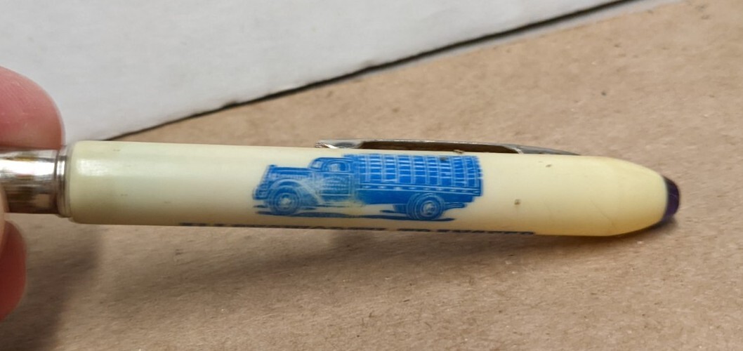 Vintage Allensworth Transfer Phn 73 Henderson IA Bullet Pencil Corn Shelling