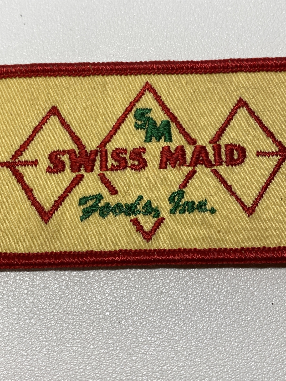 Vintage 50s Swiss Maid Foods Inc. Employee Shirt Patch