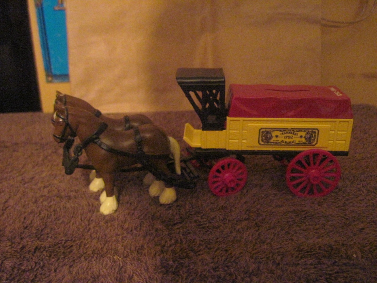 ERTL Farmer&rsquo;s Almanac Horse and Delivery Wagon, Very Good Condition