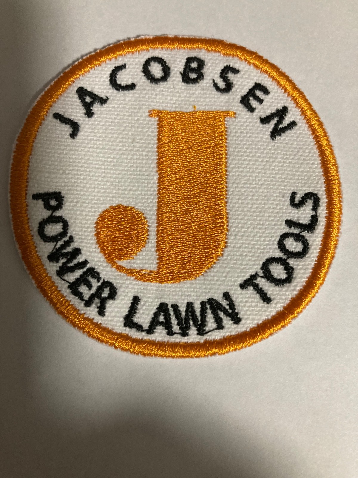 Jacobsen Power Lawn Tool iron on patch part hat jacket garden tractor, mower