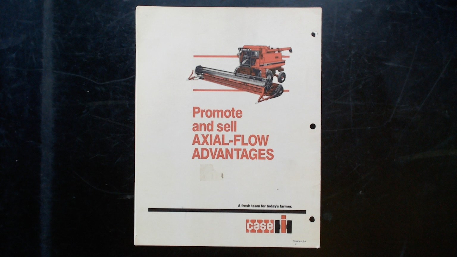 Case IH Axial-Flow Brochure Vintage Agricultural Harvesting System