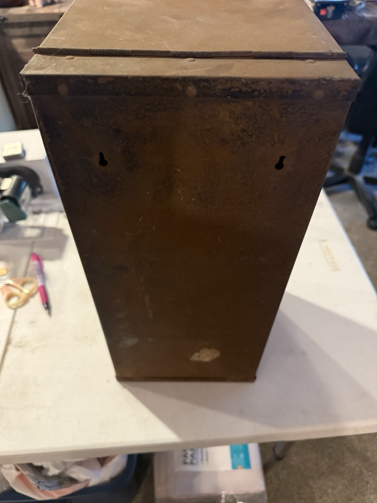 Vintage Johnson Johnson Milk Filter Discs Metal Cabinet