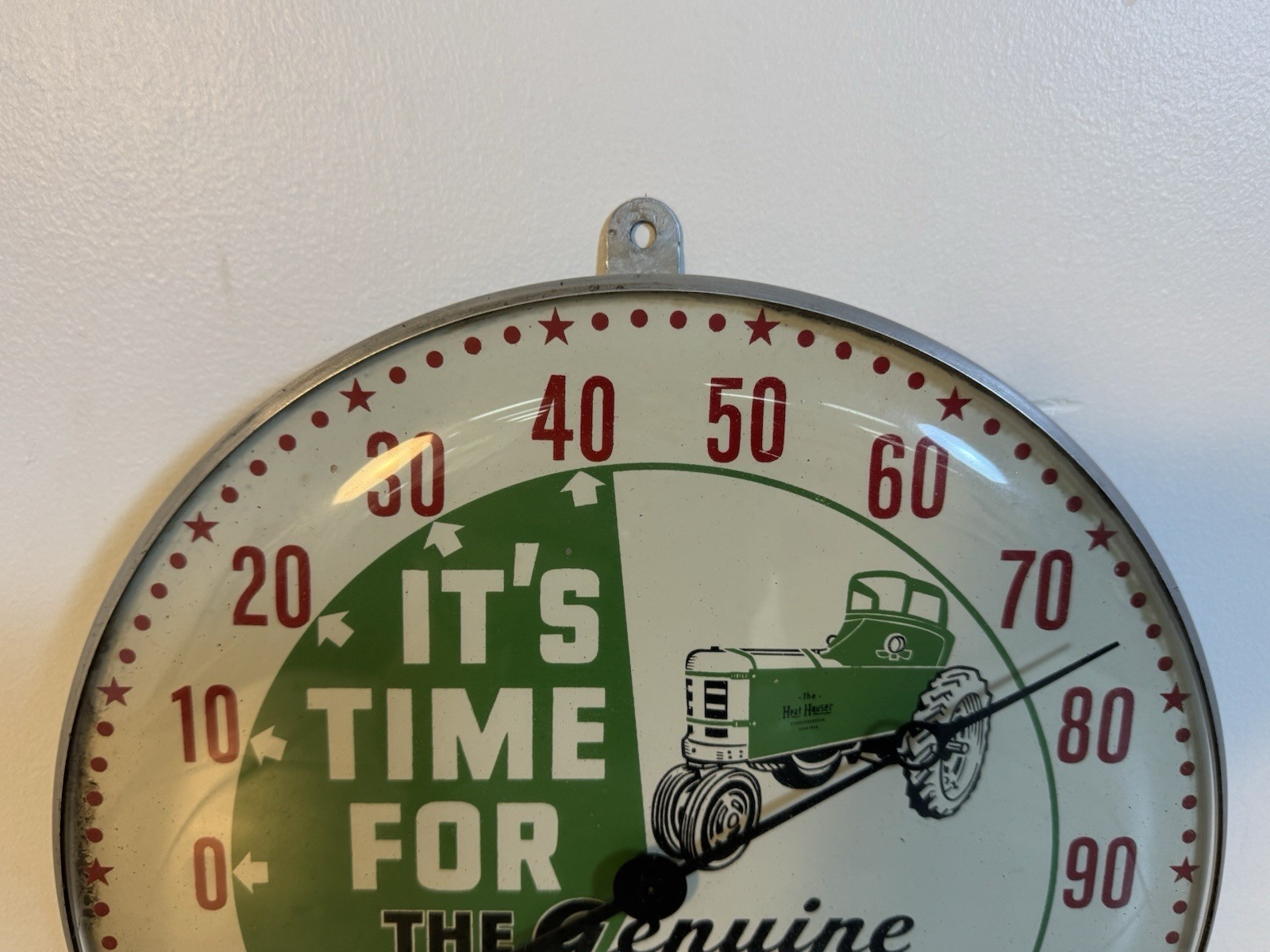 Vintage Pam Tractor Heat Houser Dealer Advertising Thermometer VERY SCARCE !!!