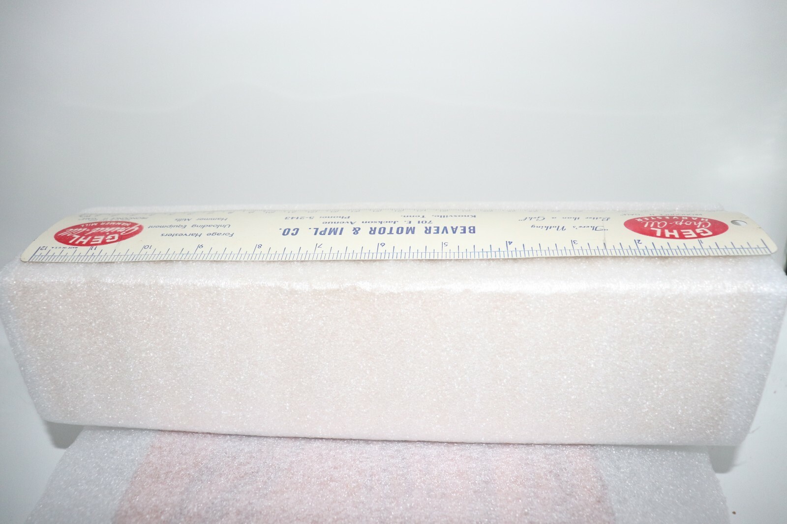Vintage GEHL Farming Equipment Advertising Beaver Motor & Implement Co. Ruler