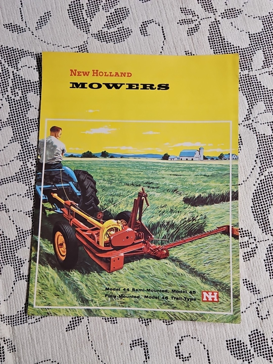 1957 New Holland Mowers Model 44-45-46 Colored Advertising Dealer Brochure