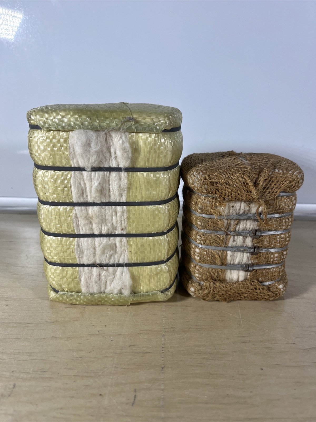 2 Mini Cotton Bales (Calico)