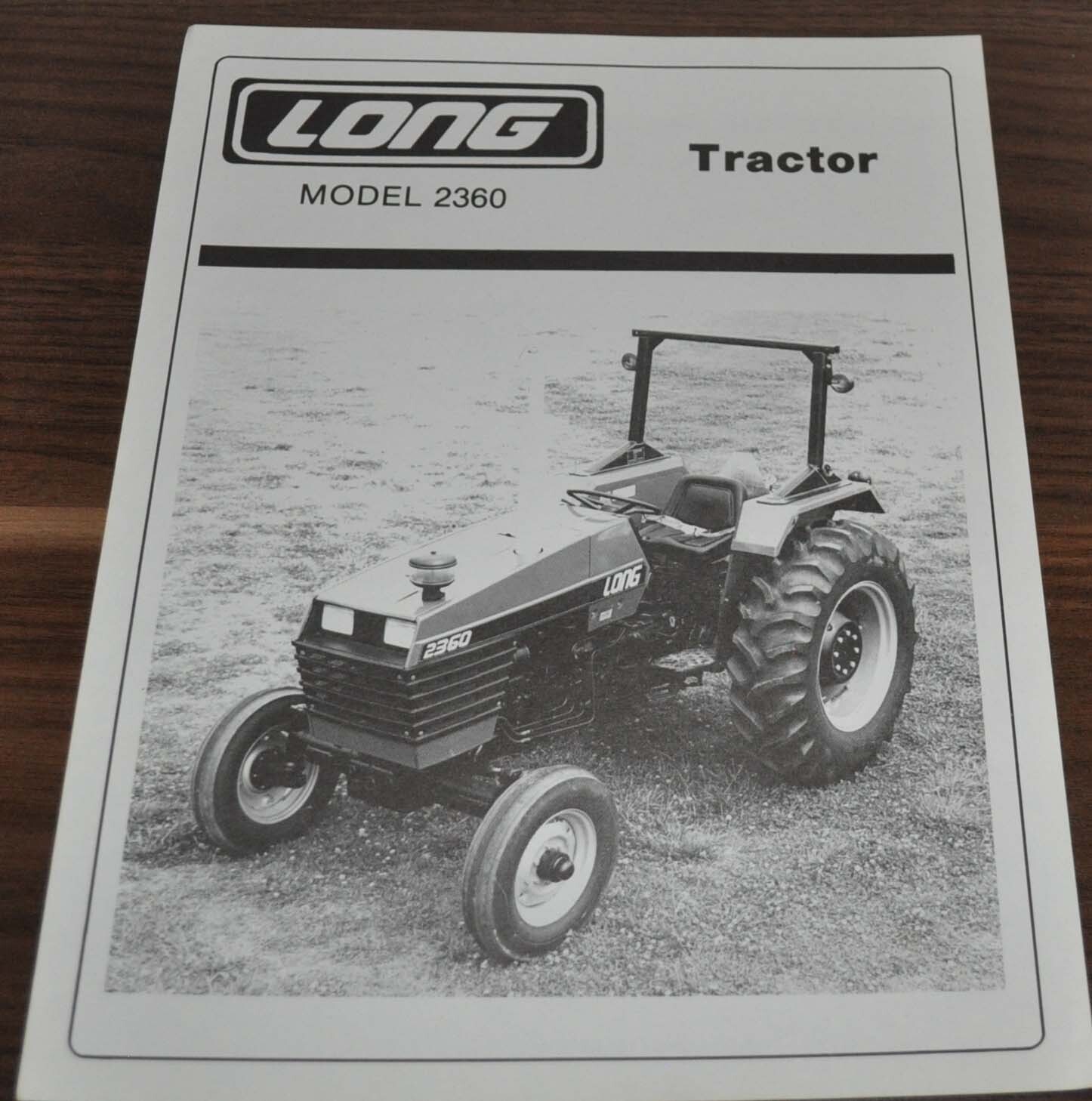 Long Model 2360 Tractor Brochure Prospekt