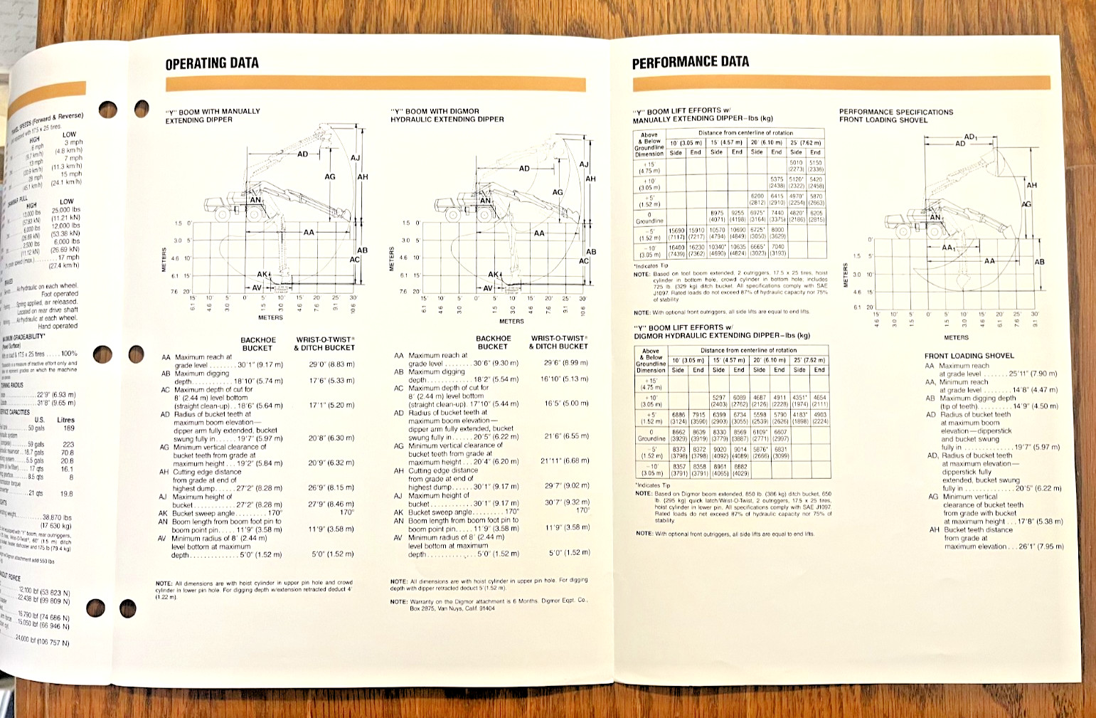 Case 1085B Cruz-Air Excavator 1987 sales brochure