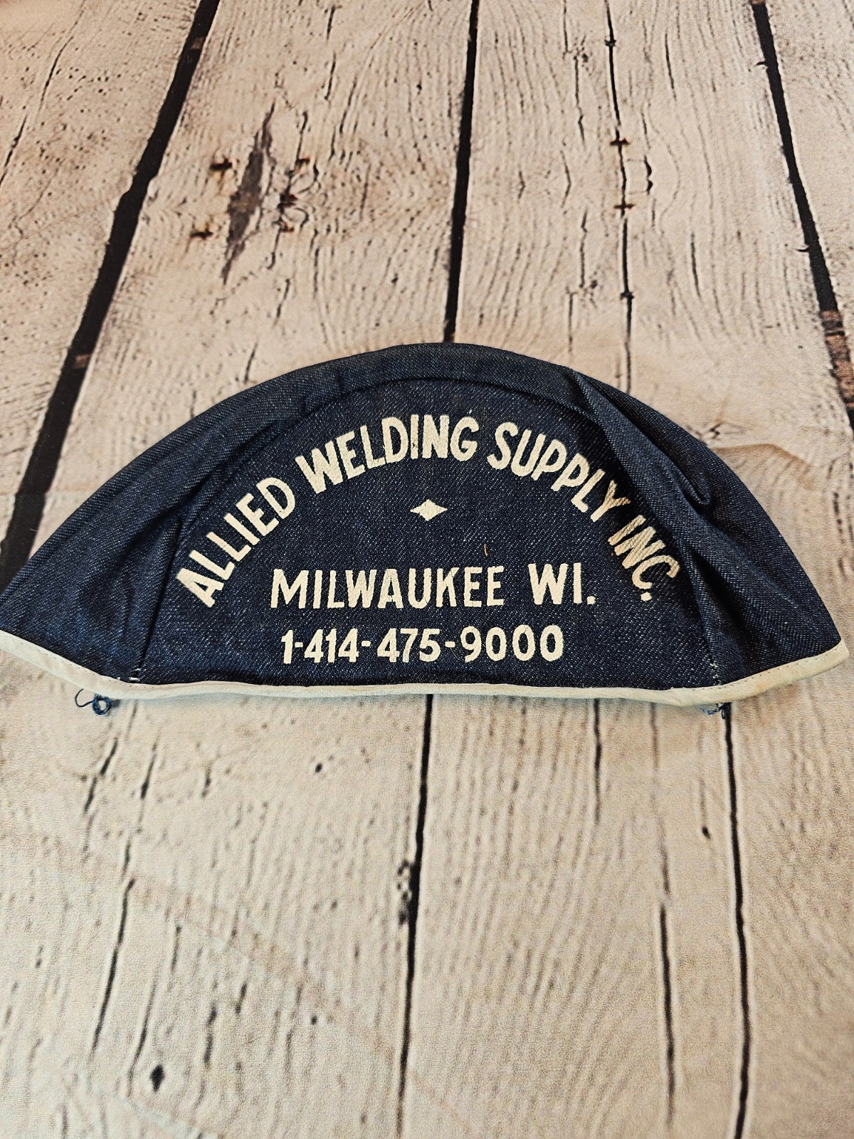 Vintage Denim Welding Cap Allied Welding Supply Milwaukee Weld Mold Tool & Die