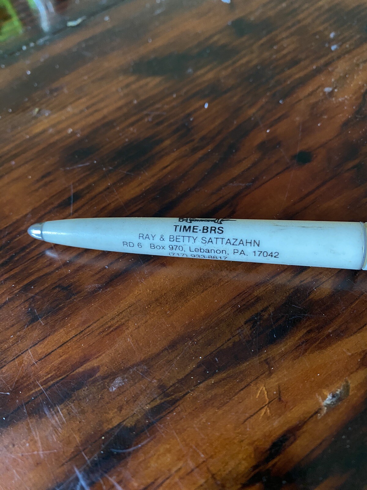 1980s Time BRS Ray Sattazahn Holstein Farm Lebanon PA Advertising Ink Pen
