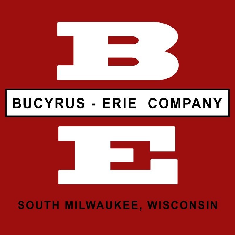 1962 Bucyrus Erie BE Equipment Company NEW Metal Sign: 12×12&Prime; Square