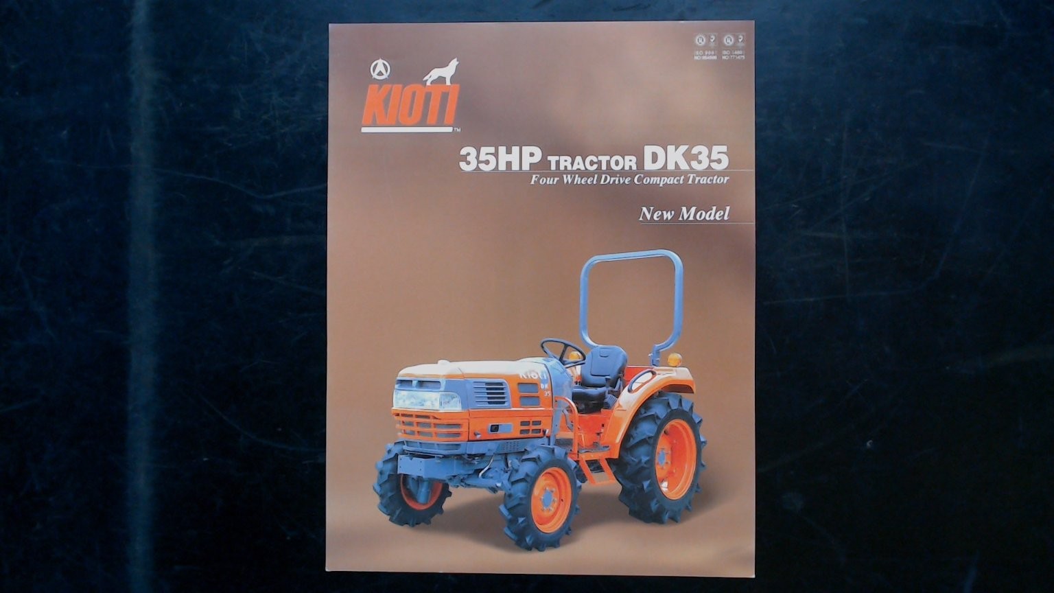 Kioti DK35 35HP Tractor Brochure 2001 Four Wheel Drive Compact