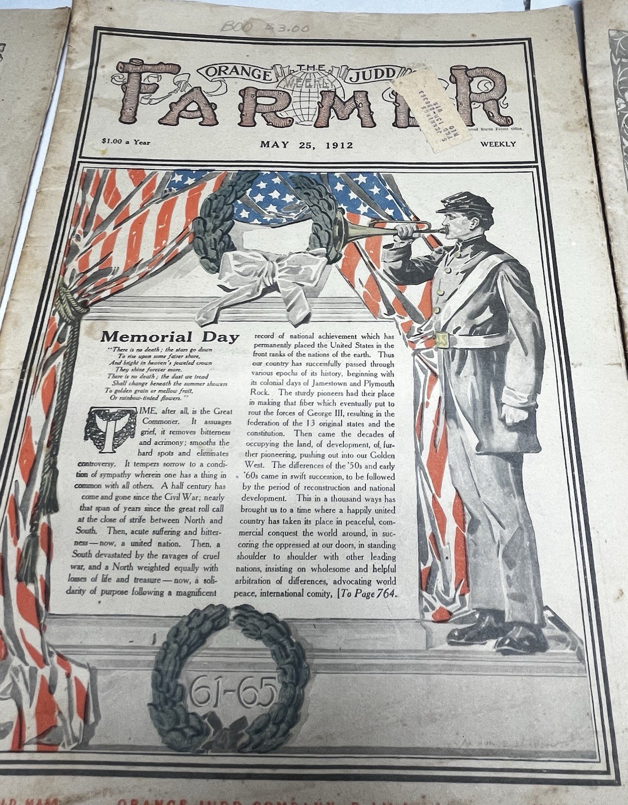 Antique Orange Judd Farmer Newspaper Magazine Lot Of 4 Advertising 1907-13