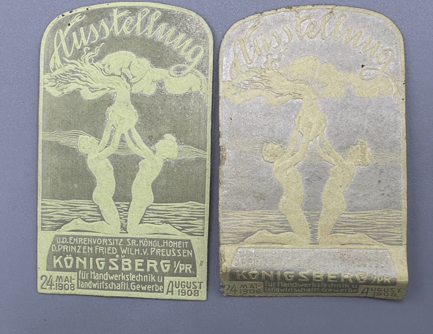 1908 KRONIGSBERG Germany FARM EXPO Agricultural Advertising POSTER STAMP