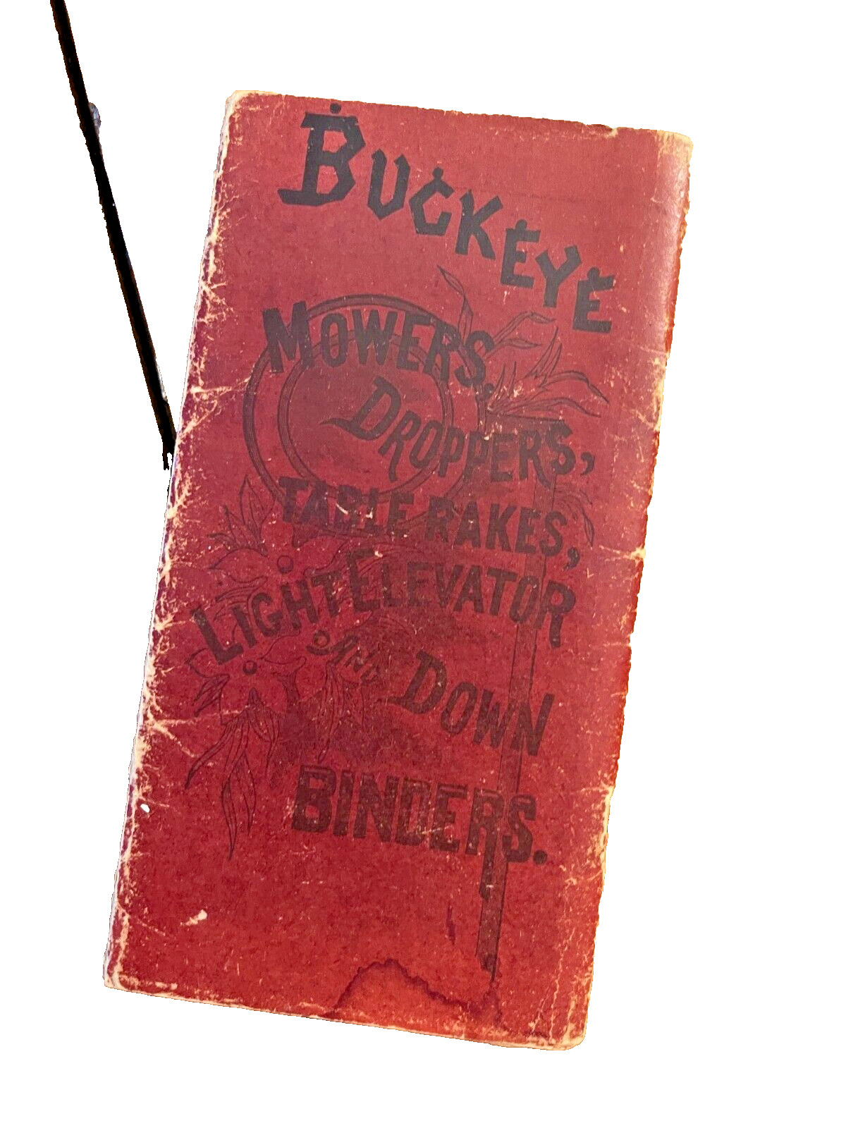 1890-91 BUCKEYE FARM EQUIPMENT MEMOMRANDUM BOOK CREAMERY ACCT ILLUSTRATED