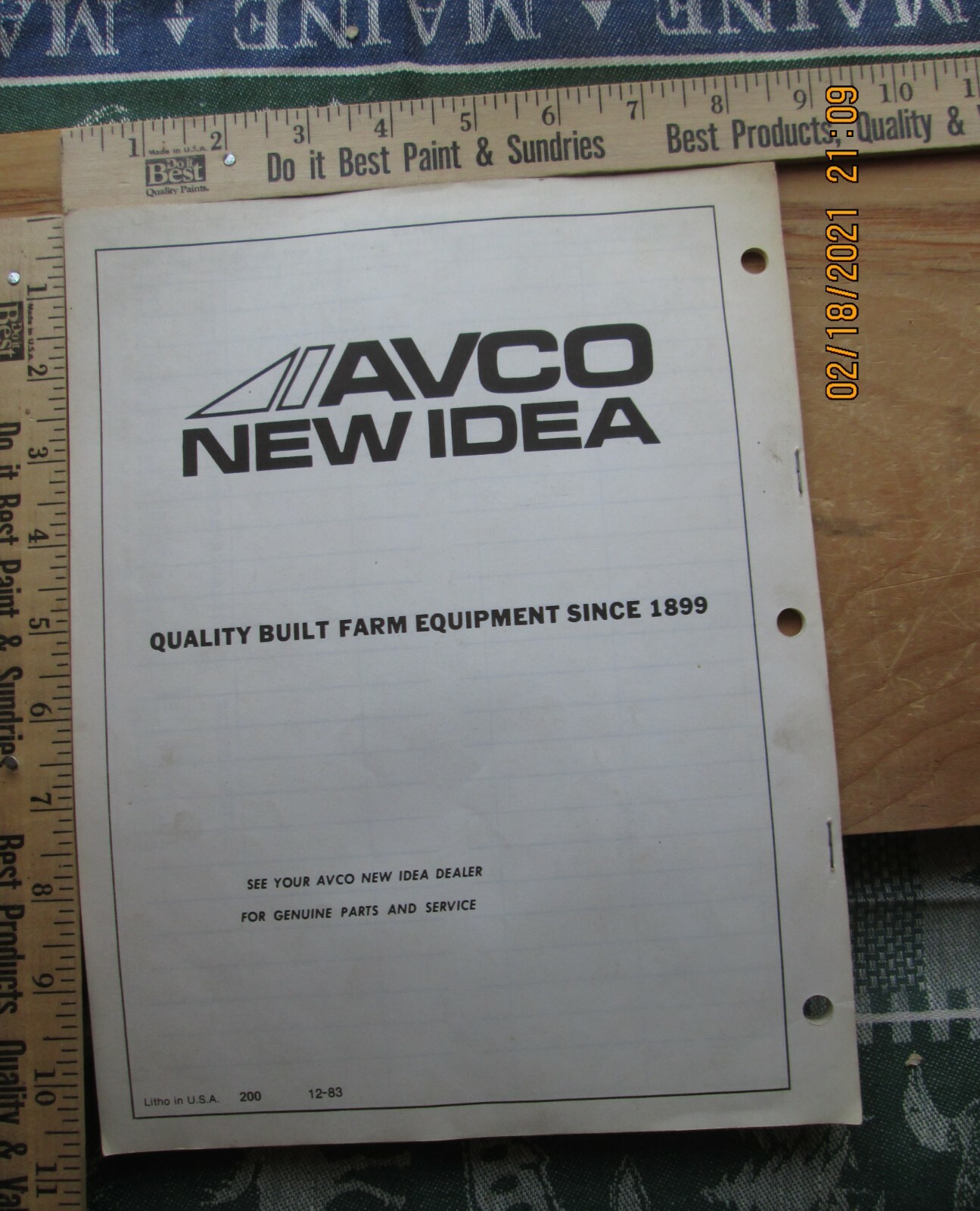 avco new idea repair parts list mower conditioners no. mc 25 1983