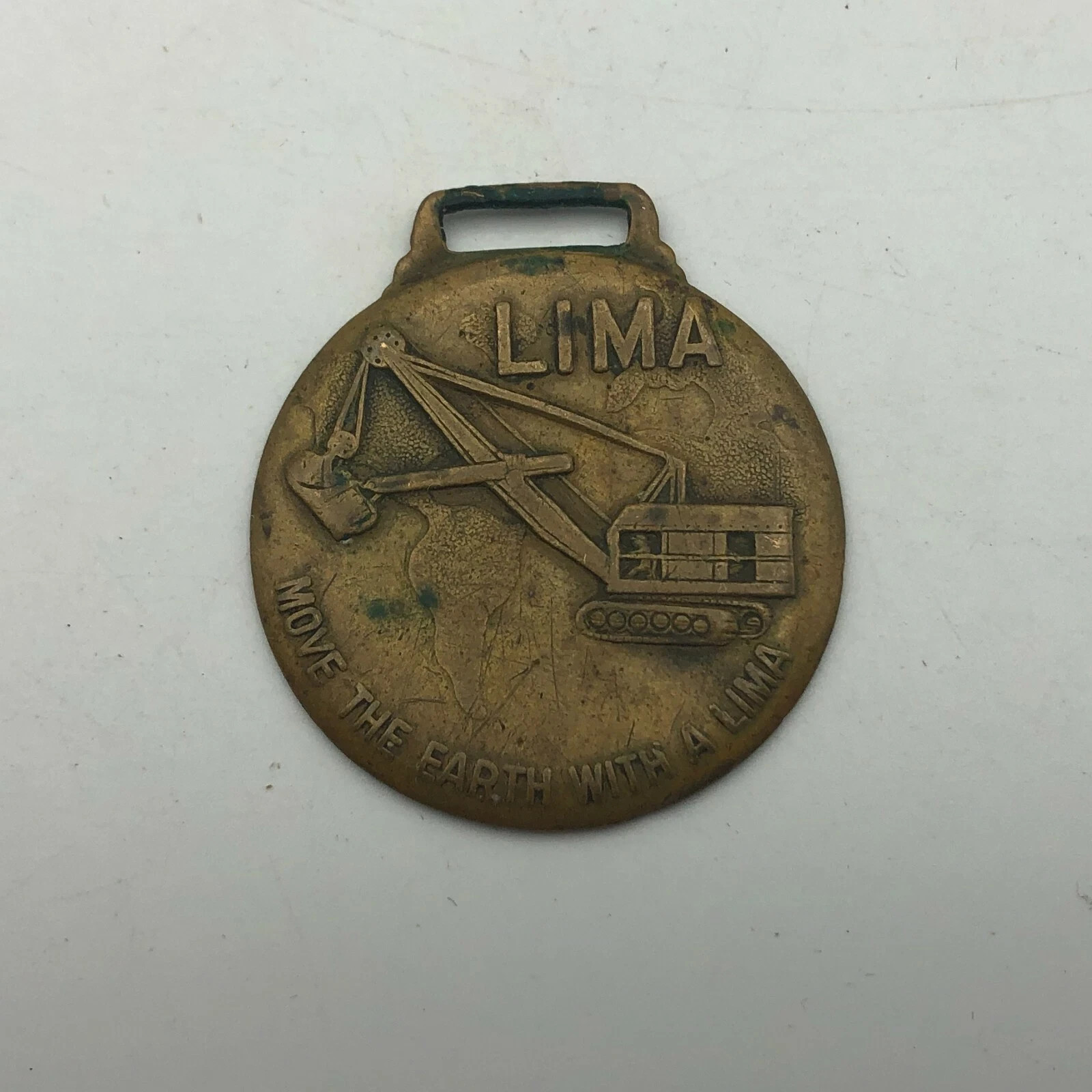 Lima Shovels Watch Fob Draglines Clamshells Cranes Baldwin Hamilton Vintage Ohio