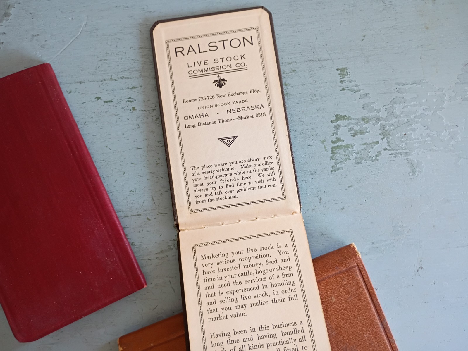 Vintage 1920s 1930s Omaha Stock Yard Memo Books Ralston Livestock Commission