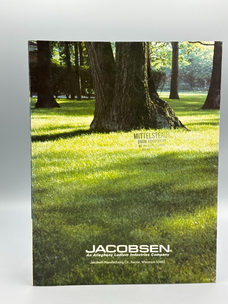 1977 JACOBSEN LAWN TRACTORS Riding Mower Advertising Catalog Vintage