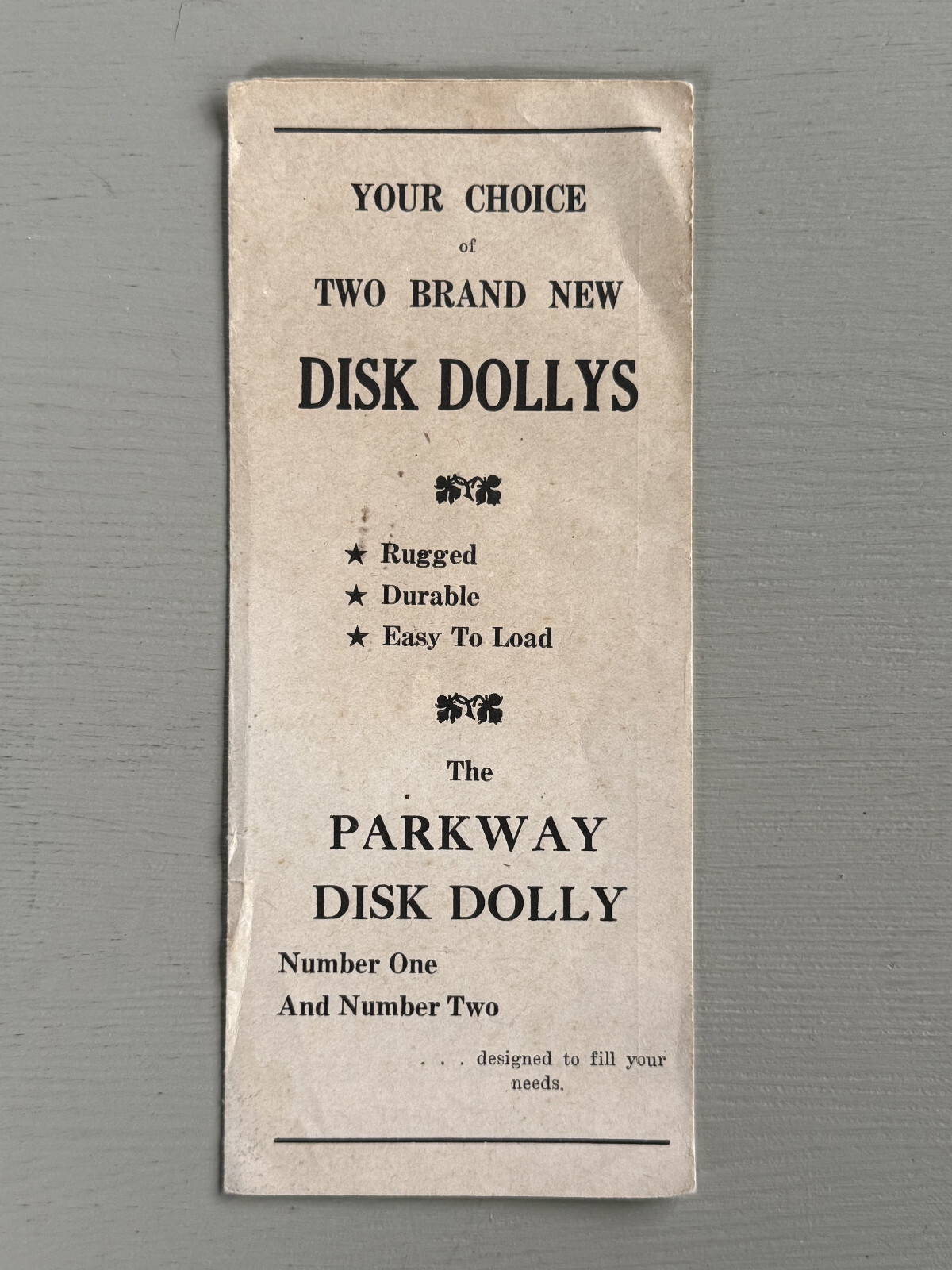 Vintage Parkway Disk Dolly Farm Implement Trailer Oakland NE Nebraska Farm Ag