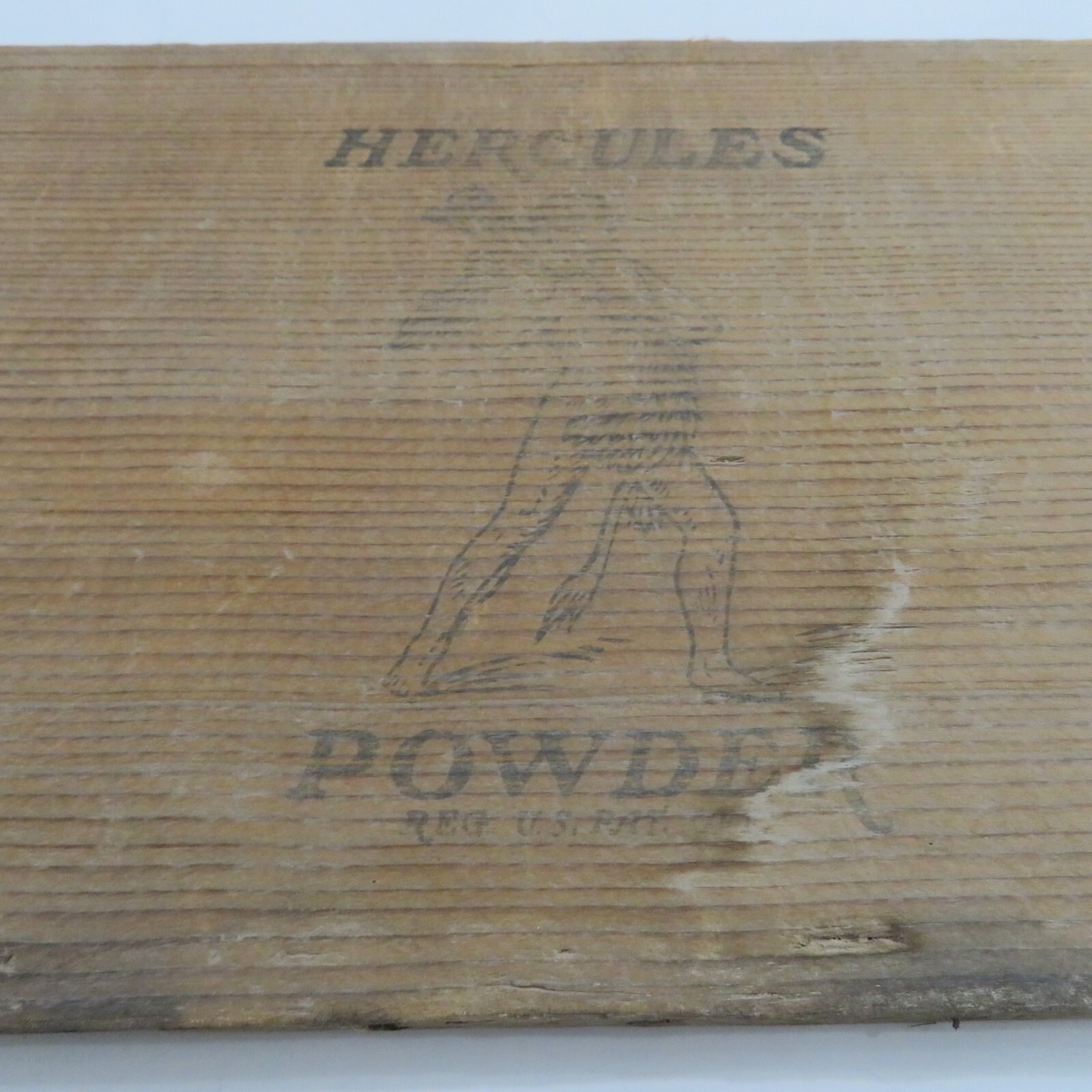 Vintage Hercules Gun Powder Crate Face – Hercules is faded but great piece