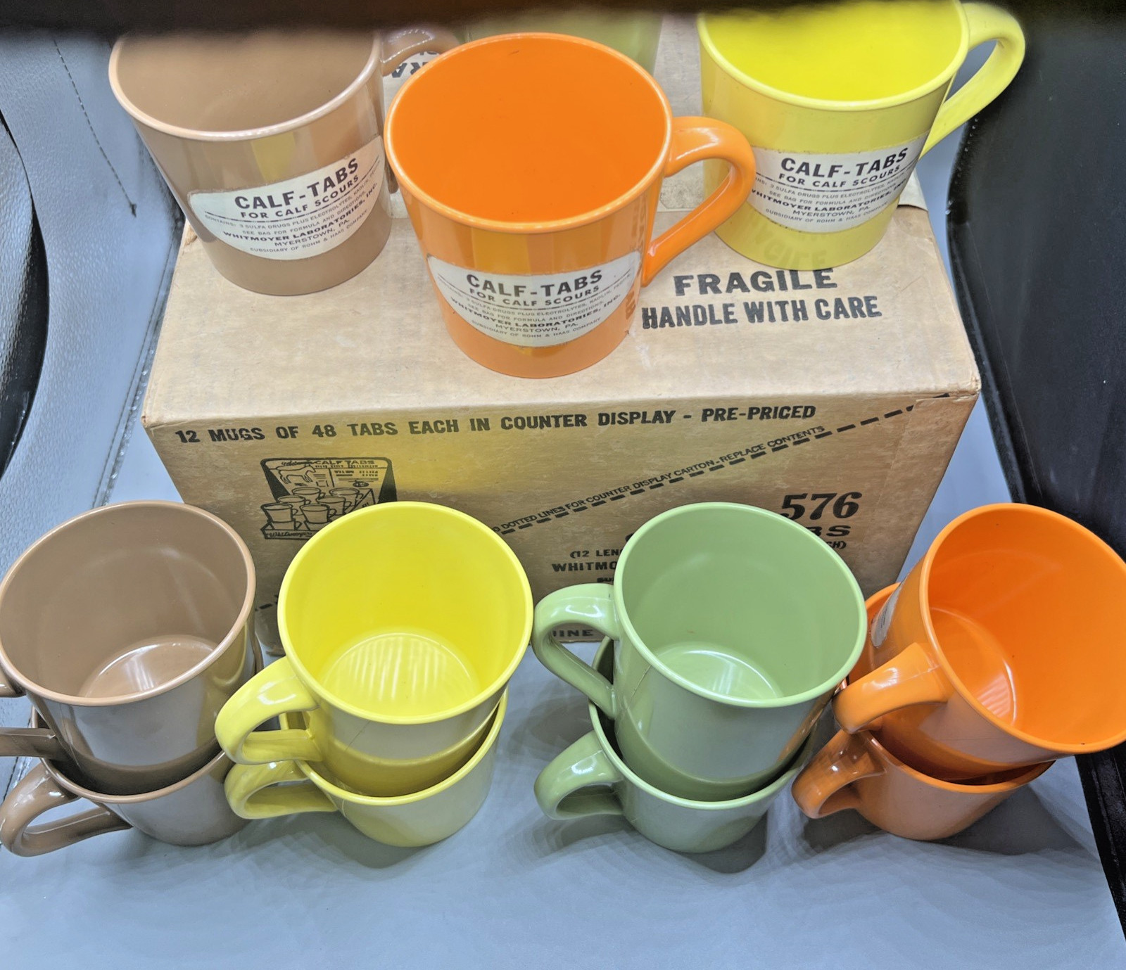Whitmoyer Laboratories Myerstown PA Calf Scour Tabs Promotional Mug Display