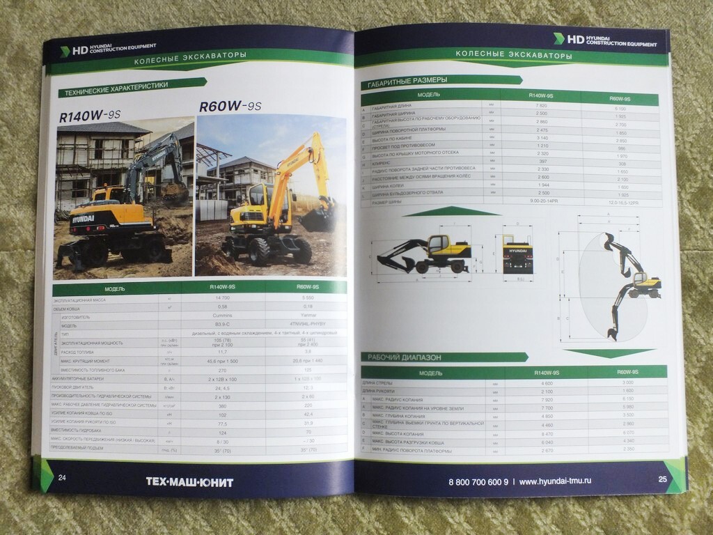 HYUNDAI Mining & Construction Equipment Loader Bulldozer Excavator Brochure 2025