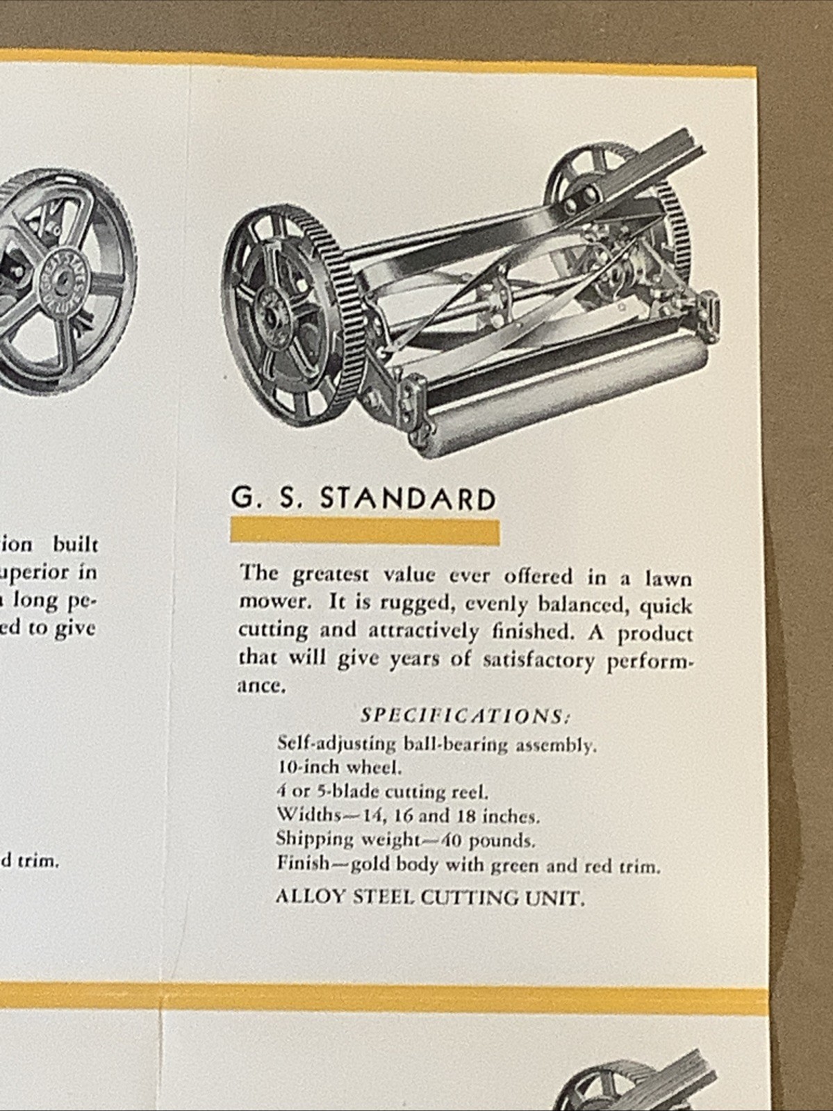 Vintage 1932 Great States Lawnmowers Brochure Great States Corp IN INV-P0959￼