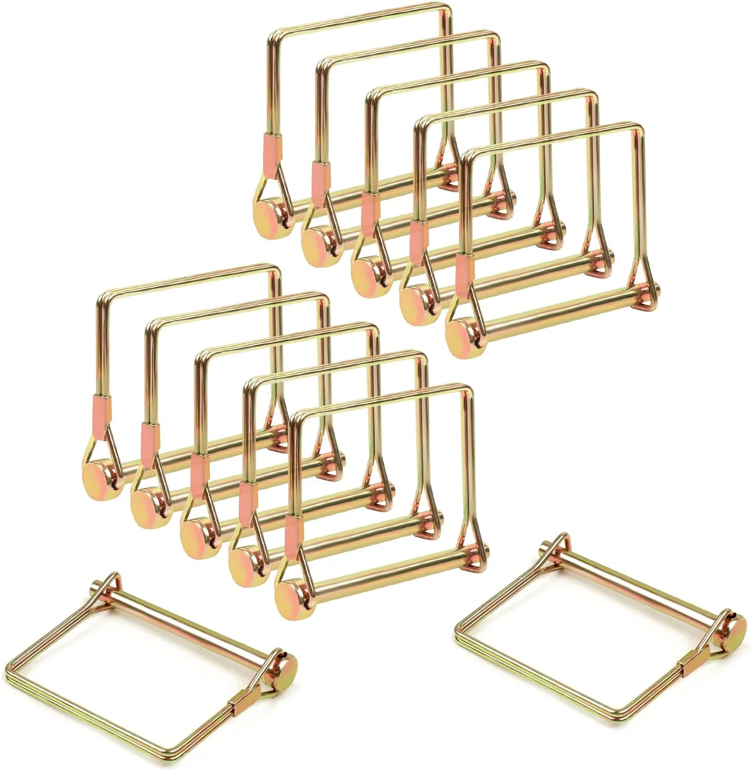 12 Pieces Trailer Coupler Pin 1/4 Inch Wire Lock Pin, Heavy Duty Safety Coupler