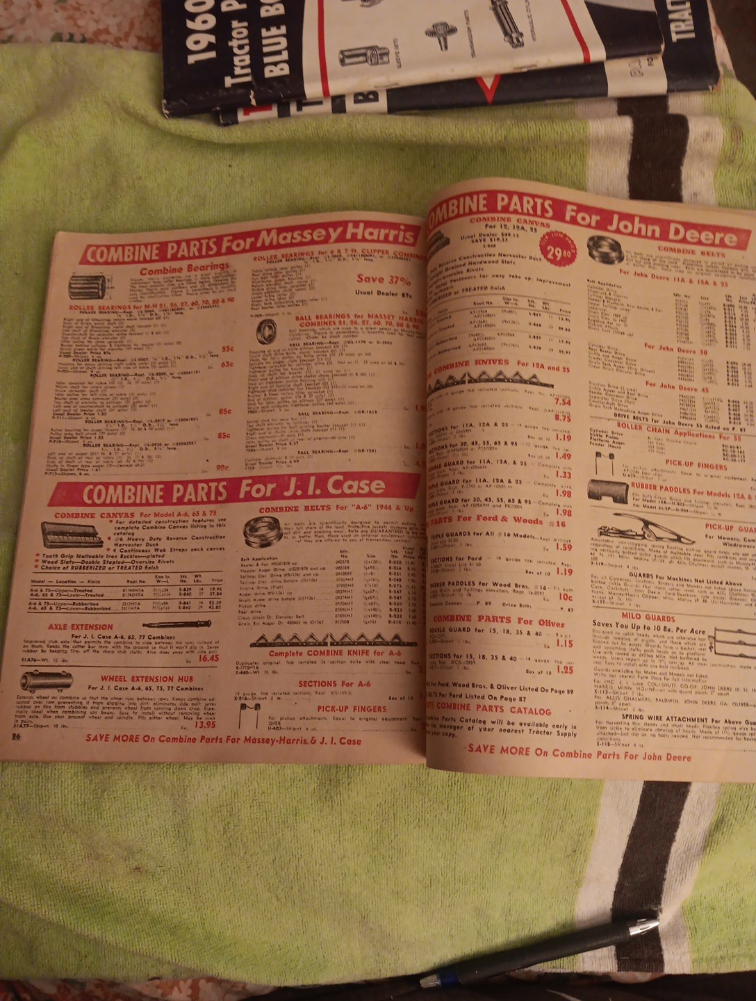 1959 Tractor SUPPLY COMPANY PART GUIDE Blue BOOK Agricultural Machinery Magazine