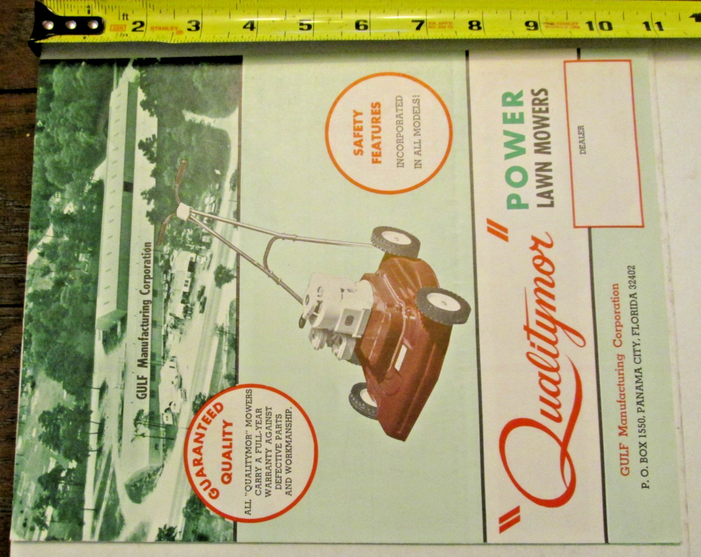 VTG Gulf Qualitymor Power Lawn Mowers Sales Brochure 2p