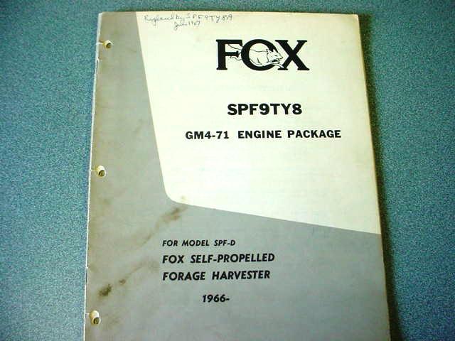 Fox GM 4-71 Engine Package Manual