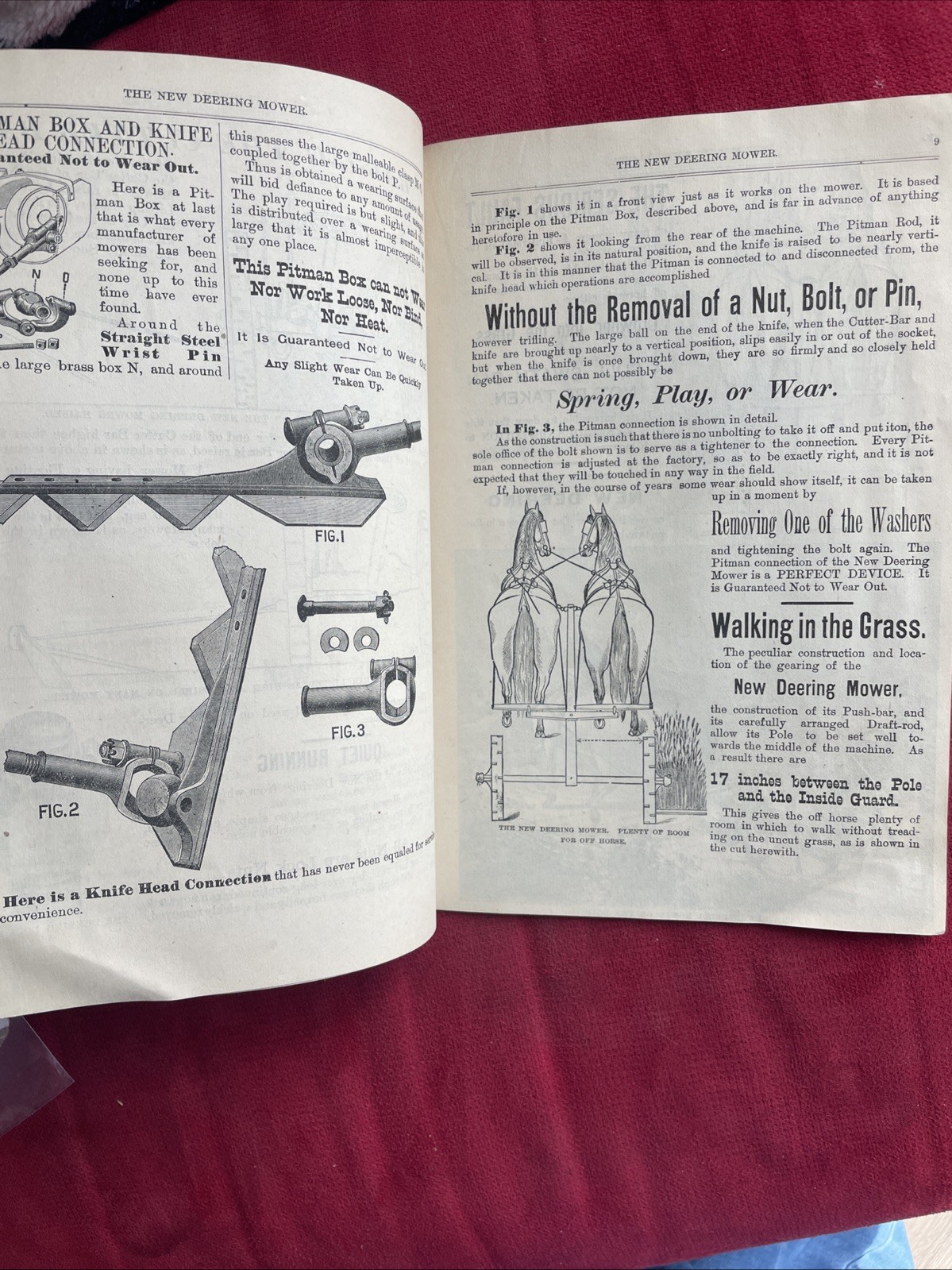 1886 The New Deering Mower ILLUSTRATED BROCHURE ORIG AGRICULTURE ADVERTISING