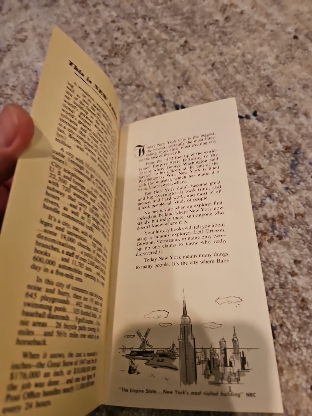 A Brief History of New York City by Convention Bureau 1952 Empire State Bldg