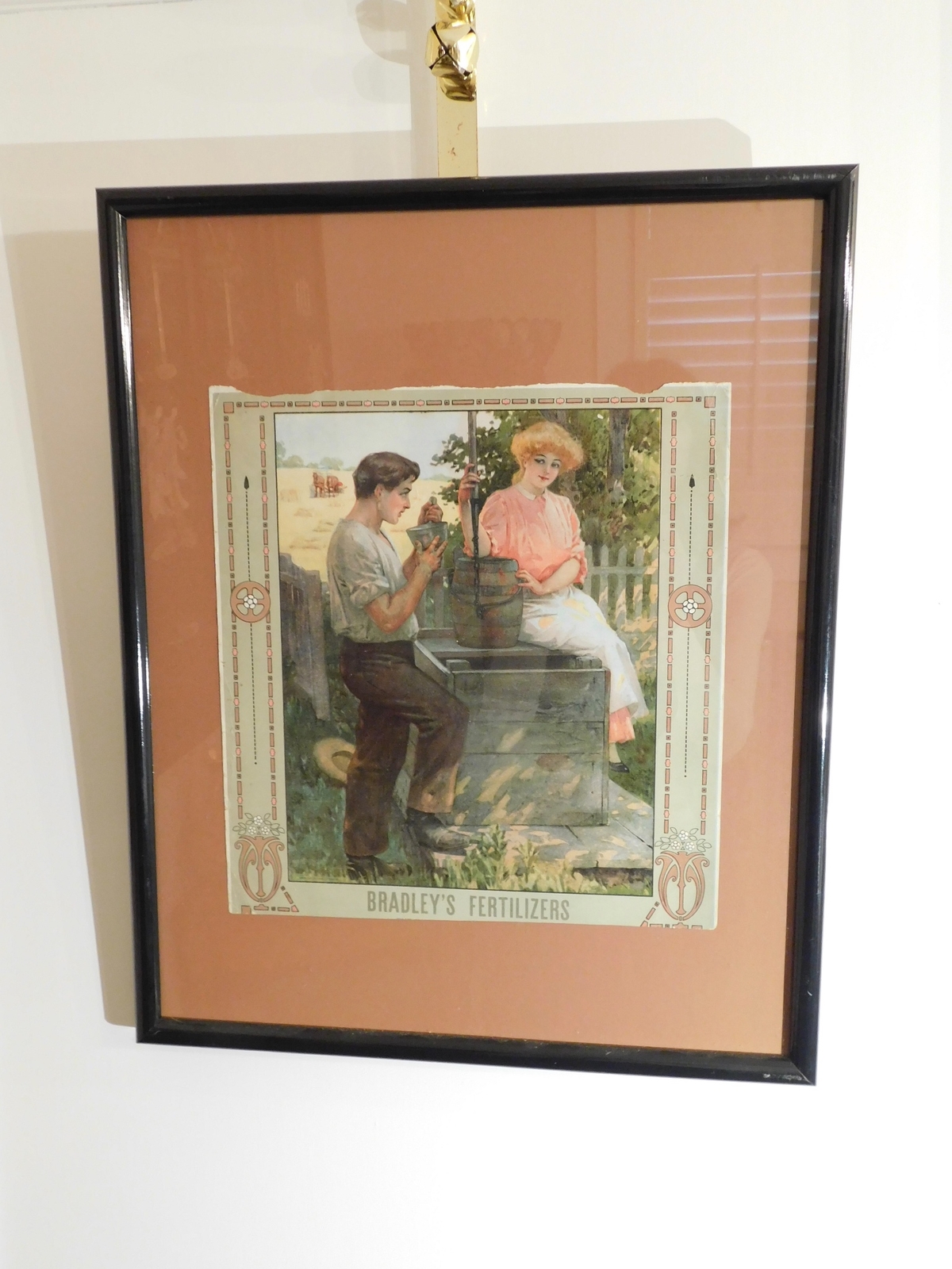 Vintage Bradley&rsquo;s Magazine Fertilizer Advertising Poster Framed