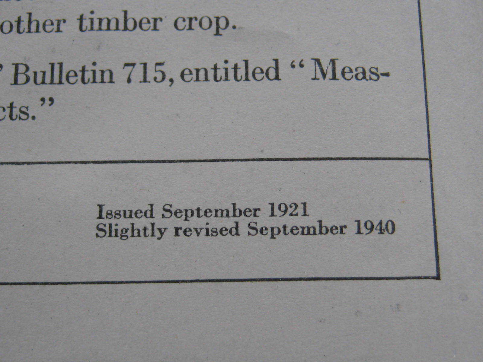 1940 US Department Agriculture Farmer&rsquo;s Bulletin Measuring Marketing Farm Timber