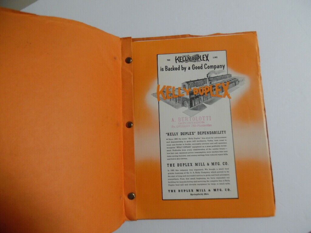 1950s Kelly Duplex Dealer Catalog Binder Hammer Mill Corn Springfield OH Vintage