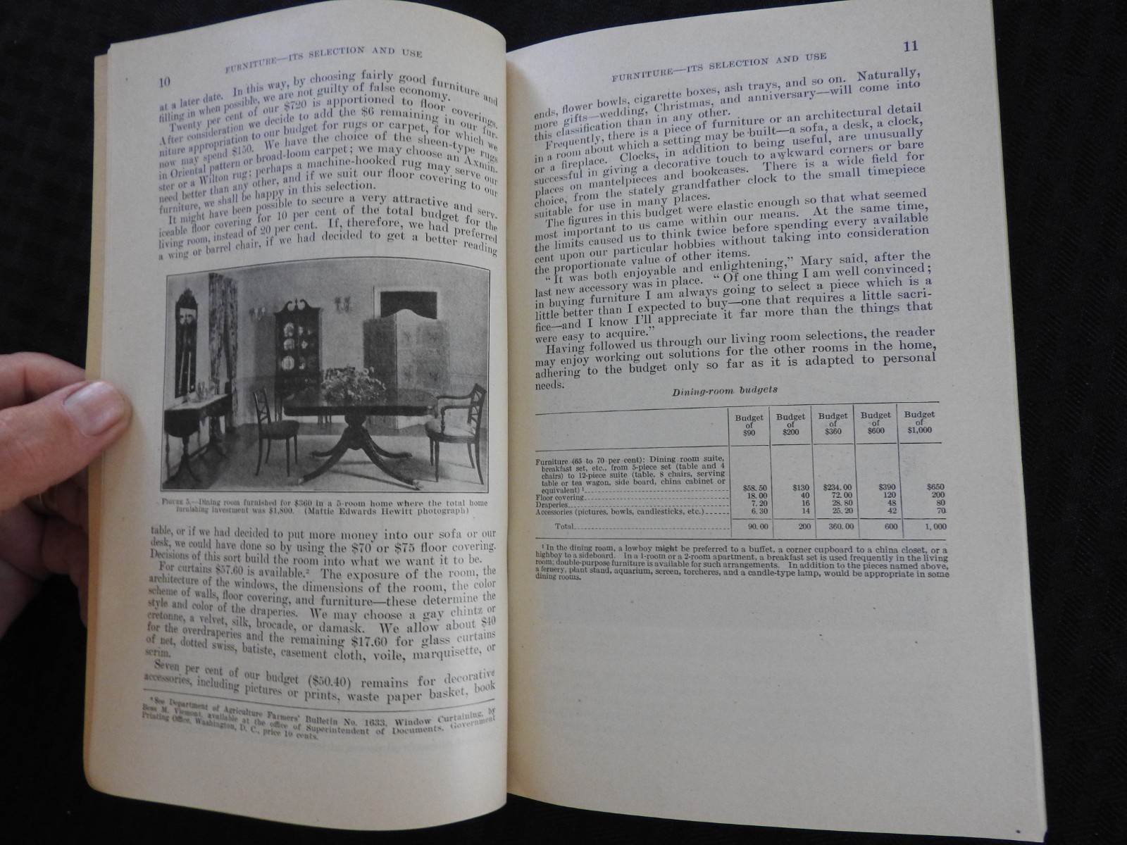 1931 « Furniture, it&rsquo;s Selection & Use » U.S. Department of Commerce Wood Lumber