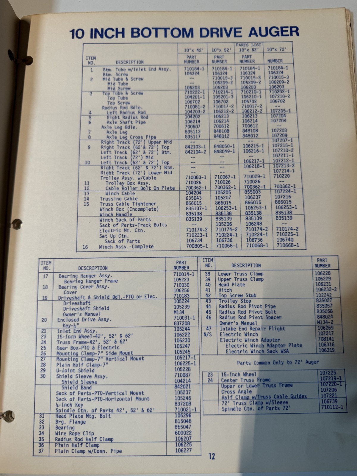 1982 Mayrath Industries Inc Replacement Parts Book DEALER SALES CATALOG BROCHURE