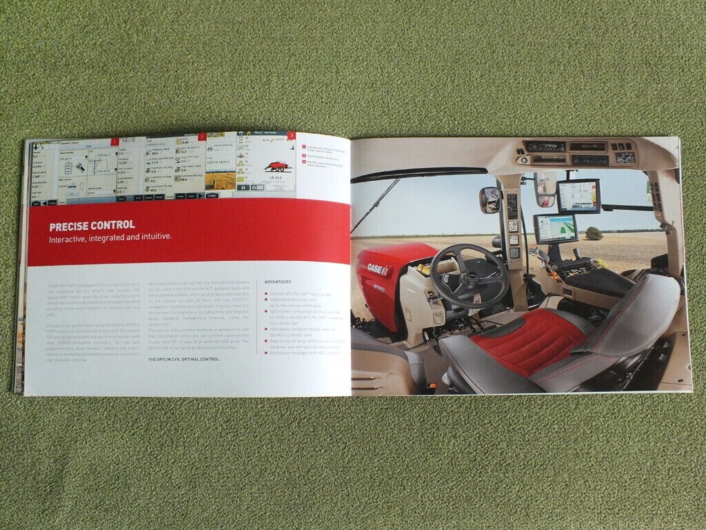 CASE IH OPTUM CVX Tractors Farm Agricultural Equipment Brochure Prospekt 2015