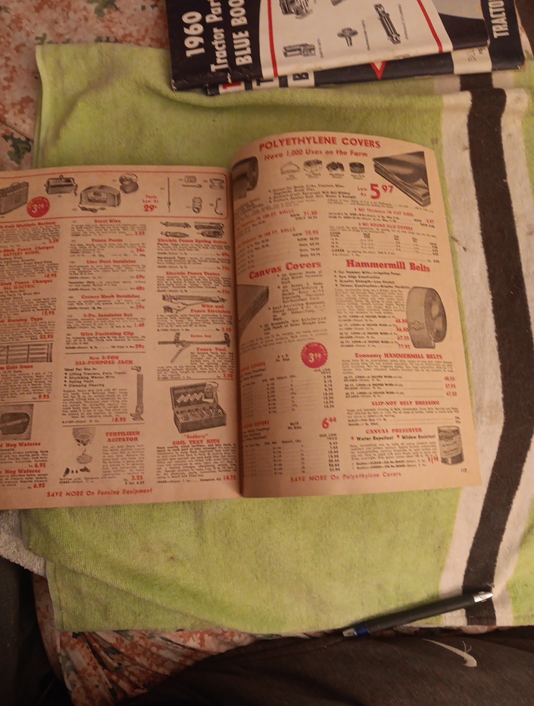 1959 Tractor SUPPLY COMPANY PART GUIDE Blue BOOK Agricultural Machinery Magazine